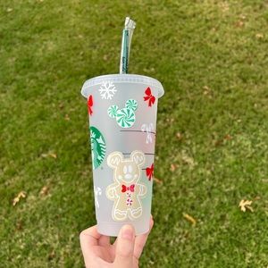 Starbucks Cup, Mickey Gingerbread, Starbucks Tumbler, Disney Starbucks,  Minnie Gingerbread, Christmas Starbucks, Disney Christmas 